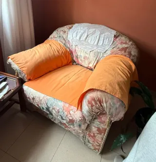 Sofá de 3 plazas estampado