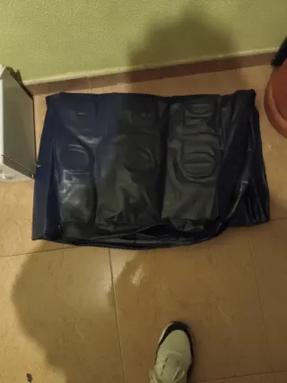 Materassino gonfiabile blu per campeggio