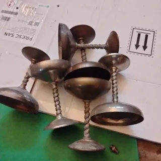 Juego de copas de cristal