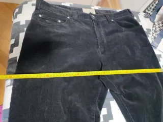 Pantalón pana mujer negro