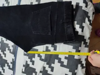 Pantalón pana mujer negro