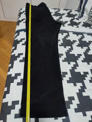 Pantalón pana mujer negro