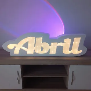Nombre personalizado con luces LED