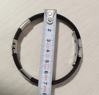 Pulsera Caucho y Acero