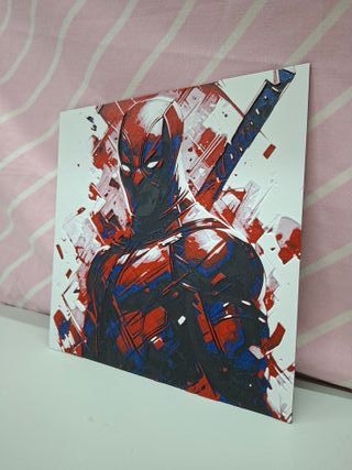 Quadro Deadpool Arte Moderna