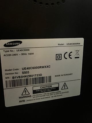 TV Samsung 40 LED- No smart