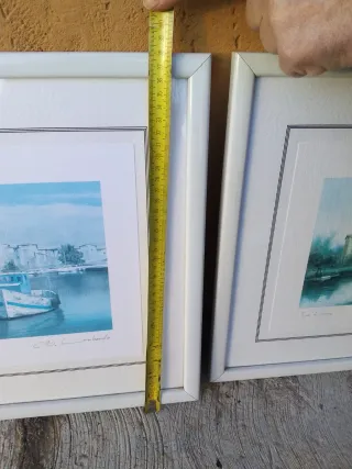 2 Quadri Cornice Legno