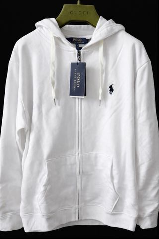 Sudadera Polo Ralph Lauren Blanca Capucha Talla L