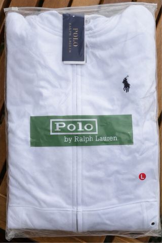 Sudadera Polo Ralph Lauren Blanca Capucha Talla L