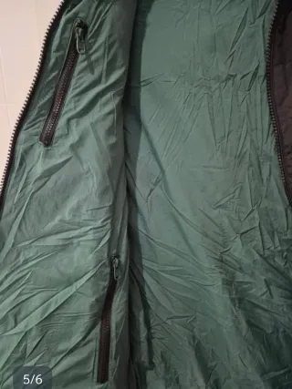 Chaleco Pull&Bear Negro/Verde Talla M