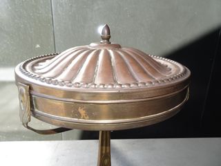 Lámpara Antigua Bronce Art Nouveau