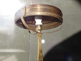 Lámpara Antigua Bronce Art Nouveau