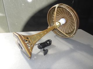 Lámpara Antigua Bronce Art Nouveau