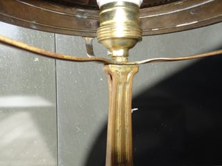 Lámpara Antigua Bronce Art Nouveau