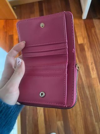 Cartera brillante rosa/morada