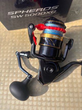 Shimano Spheros SW 5000 XG + trenzado 0,18