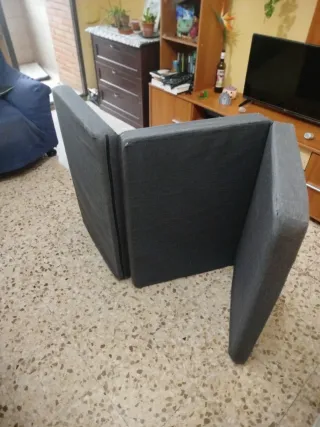 Colchón plegable de tela 180x90x8 cm