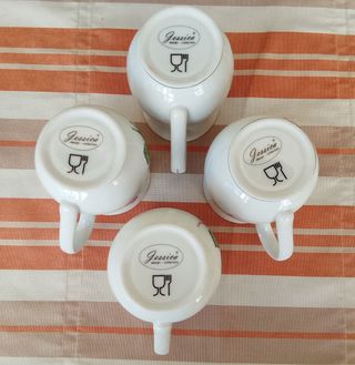 Tazas de porcelana Inglesa Gessica.