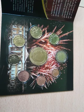 Cartera de monedas Felipe de Bélgica 2014