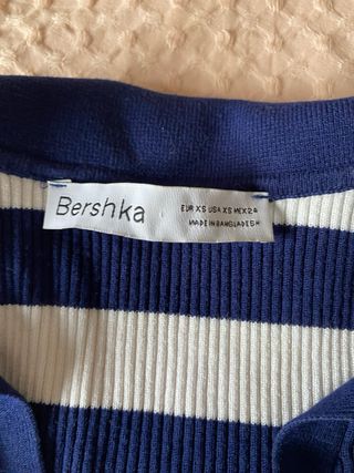 Jersey Bershka rayas polo manga larga