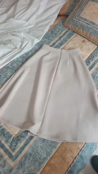 Falda beige mujer talla única