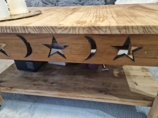 Mesa de centro de madera 106x60