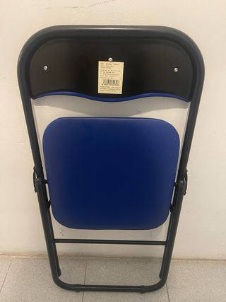 3 Sillas Plegables Metal y Plástico