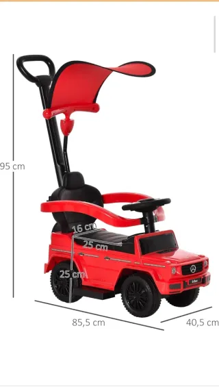 Correpasillos Coche Mercedes G-Class Rojo