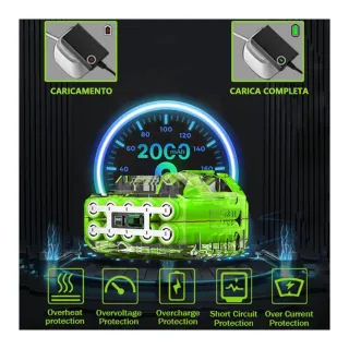 Decespugliatore elettrico con due batterie da 21 V