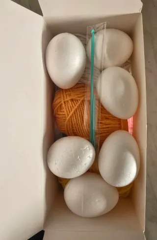 Set Crochet uncinetto Uova di Pasqua