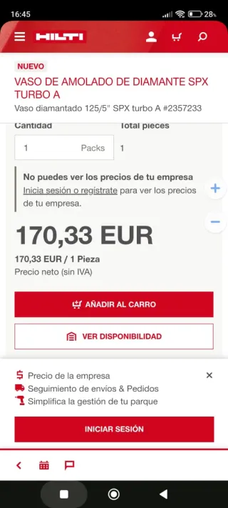 Disco Hilti SPX Turbo A 125mm