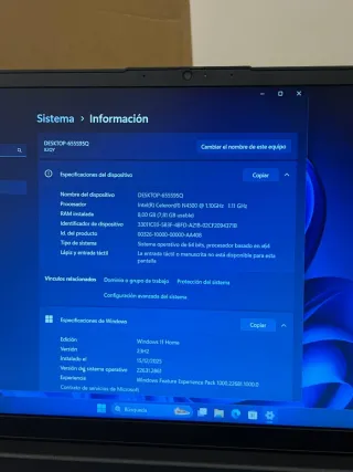 Portátil Lenovo V15 G2 IJL Intel Celeron 256GB FHD