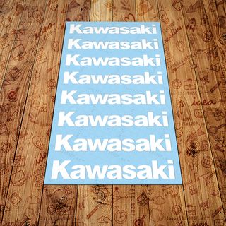 8x KAWASAKI Pegatinas Moto Carenado Vinilo Exterio