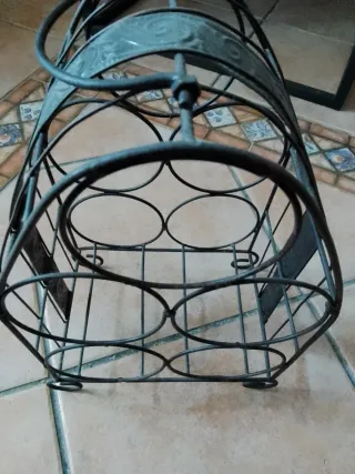 Botellero in ferro battuto