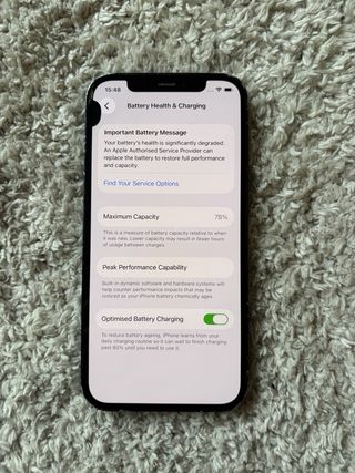 iPhone 12 Black 64Gb Used No Box Grade C
