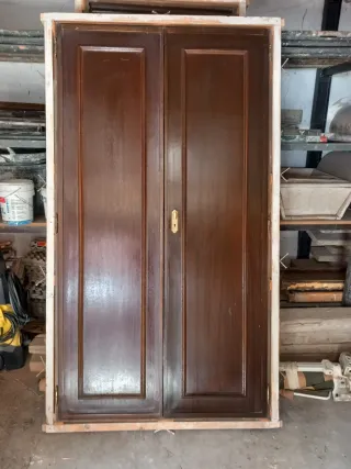 Frentes Puertas Armario Empotrado Madera sapelly