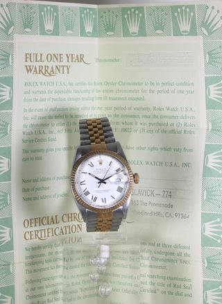 Rolex Datejust Buckley Esfera Blanca