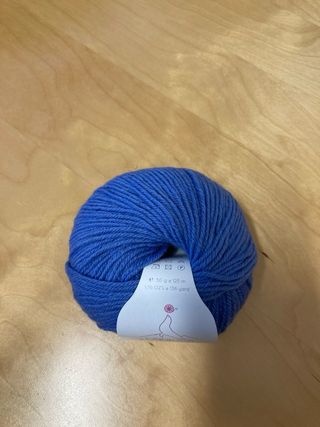 Gomitolo lana blu 50g Laines du nord
