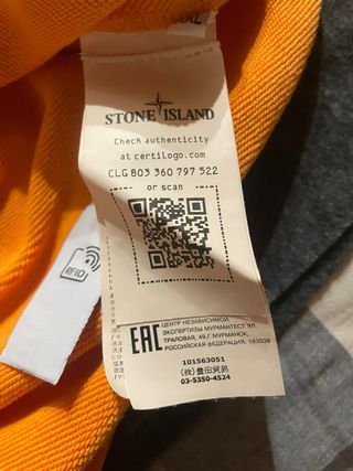 Sudadera Stone Island Naranja