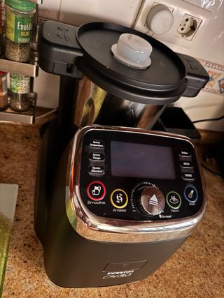 Robot de cocina multifunción negro