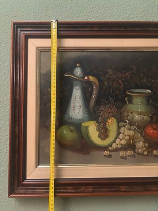 Cuadro al óleo naturaleza muerta