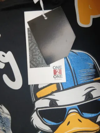 Camiseta Estampada DUCK ANGEL Hip Hop RESPECT