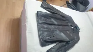 Chaquetón piel ovino marrón