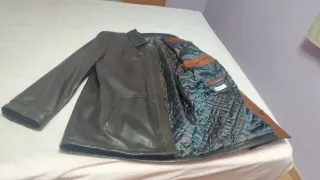 Chaquetón piel ovino marrón