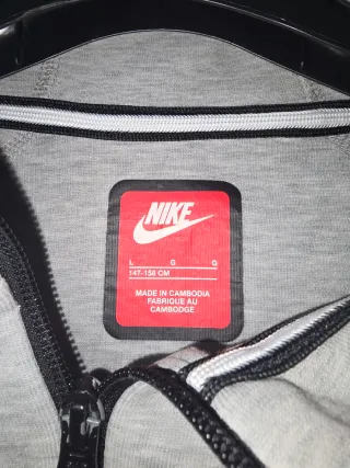 Sudadera Nike Tech Gris L de niño