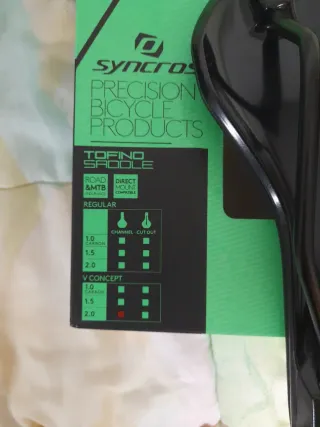 Sillín Syncros Negro Bicicleta Modelo Tofino