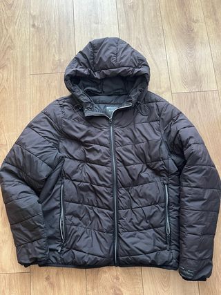 Cazadora acolchada hombre negra talla M