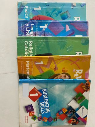 Lote de 5 libros SM de primero de bachillerato