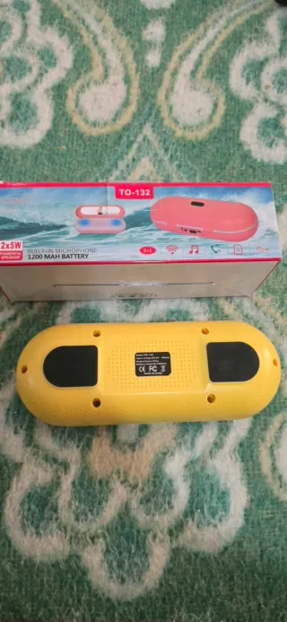 Altavoz TOING TO-132 Rosa y Amarillo