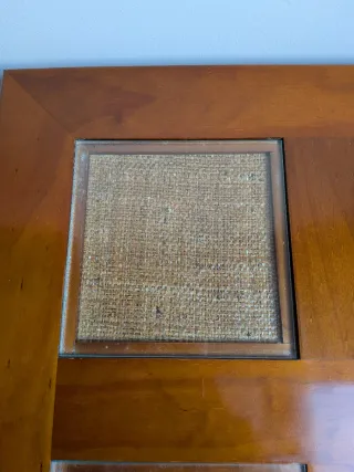 Mesa de centro madera y yute